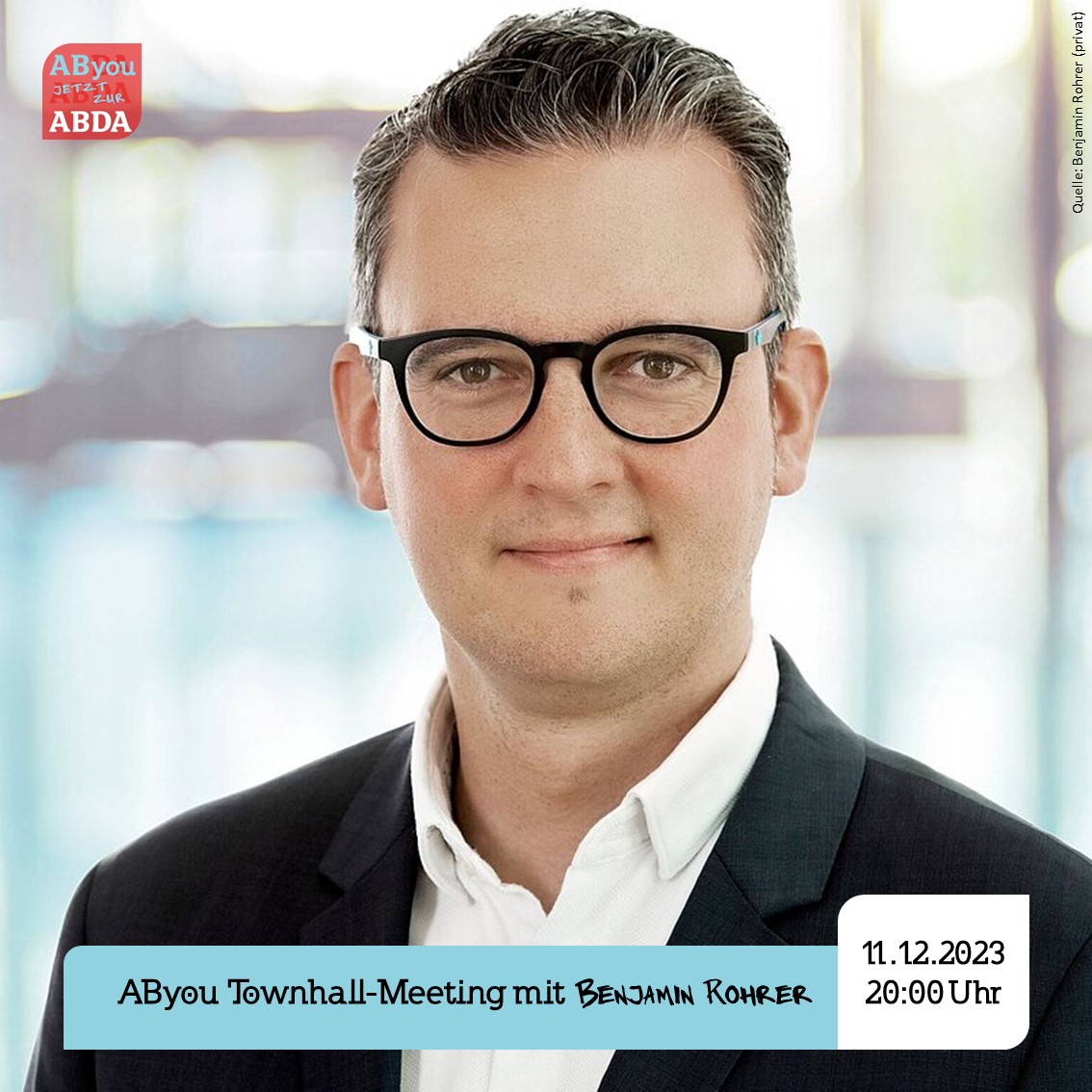 📢 Reminder für das AByou Townhall-Meeting mit Benjamin Rohrer am 𝟭𝟭. 𝗗𝗲𝘇𝗲𝗺𝗯𝗲𝗿 um 𝟮𝟬:𝟬𝟬 𝗨𝗵𝗿!

🔗 Anmeldung: scnem.com/art_resource.p…

#zukunftsklau #gegenzukunftsklau #apothekenprotest #townhallmeeting