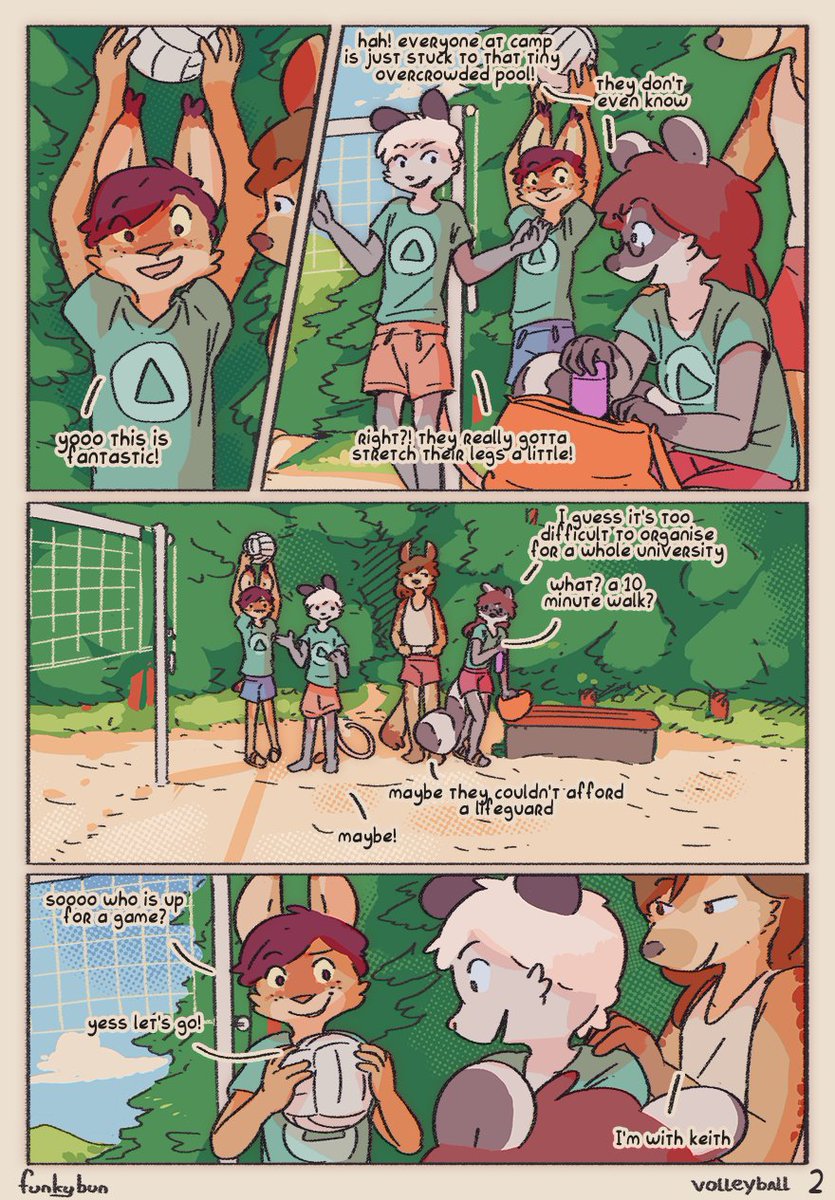 thatFunkybun's tweet photo. wooo I finished this months exclusive! so here is the public release for an older one! a continuation of the skinnydip comic! X) 
every second month I spend two weeks drawing out an idea the €5 patrons voted on and this was that exclusive from April! https://t.co/KWr09TVt6w