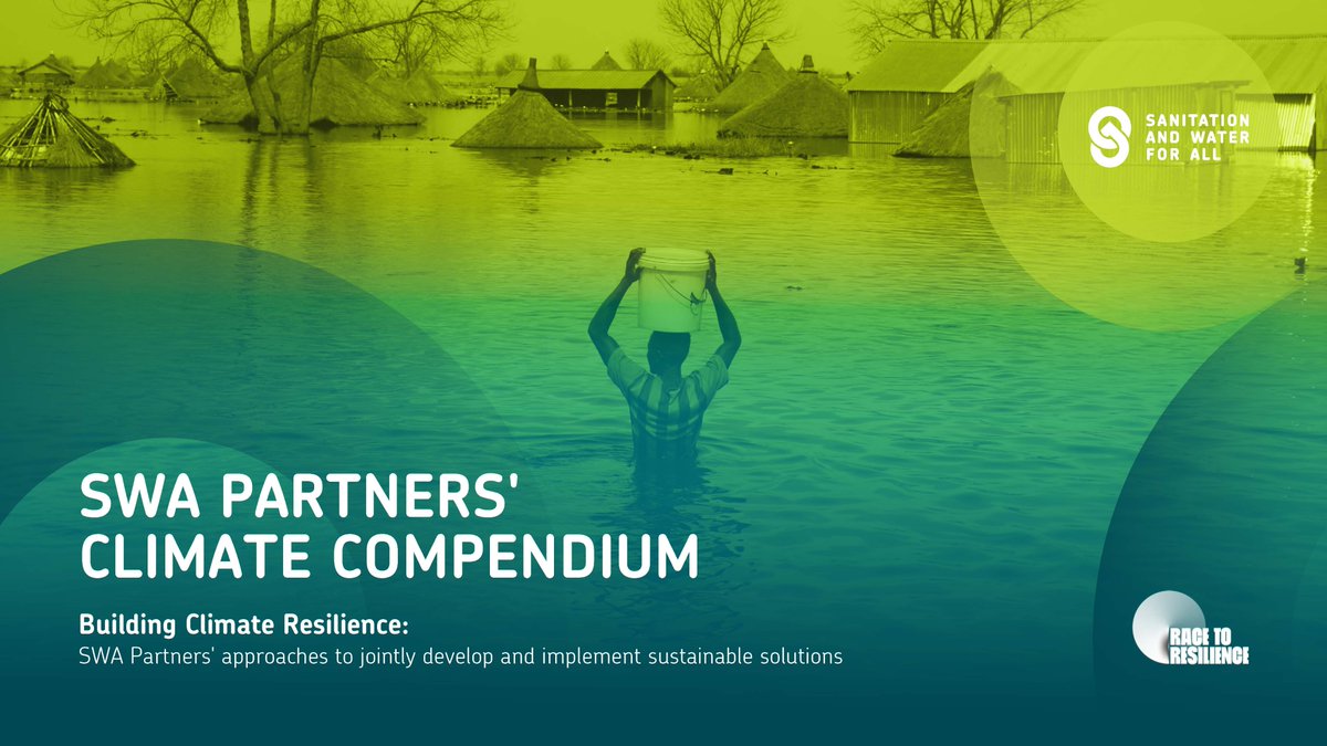 SWA &amp; <a href="/UNFCCC/">UN Climate Change</a>'s high-level campaign, Race to Resilience, launched the first-ever climate compendium for the water, sanitation, and hygiene sector.
30+ case studies that bridge the water, sanitation, hygiene, and climate agendas from policy to financing. ➡️bit.ly/SWA-UNFCCC
