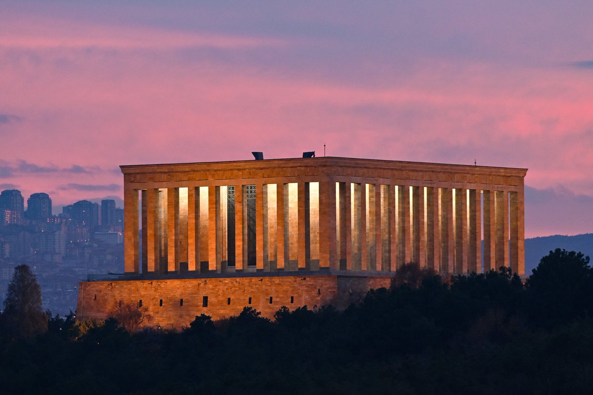 Ankara'da gün batımı.