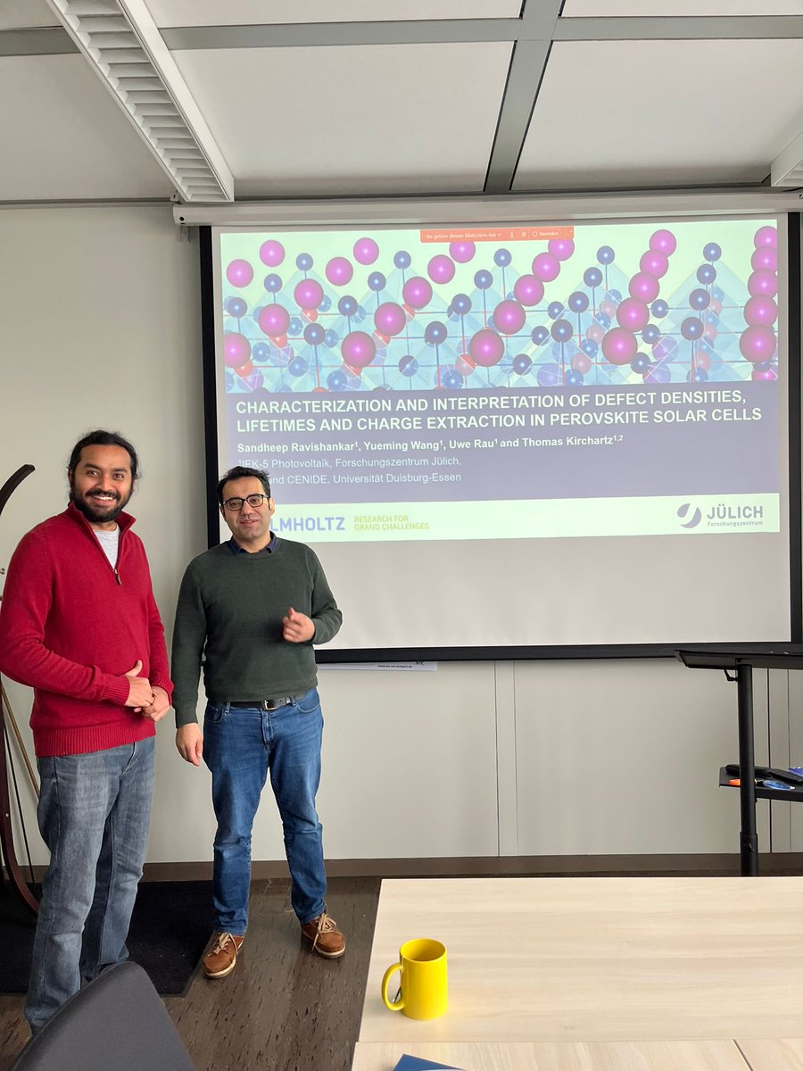SalibaLab's tweet image. Monday dose of #Device_Physics☀
Great to host Dr. Sandheep Ravishankar @sandheepravish1 sharing some insights on capacitance measurements in #perovskite Solar Cells
⚡️‼️Don&apos;t ignore the contributions of #Charge_transport_layers in your CV analysis😎
@Uni_Stuttgart @fz_juelich