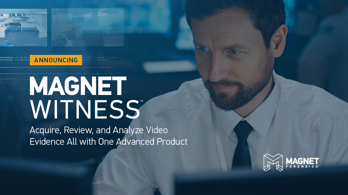 We’re excited to announce the launch of #MagnetWITNESS! The evolution of #DVRExaminer, WITNESS expands its capabilities beyond simple acquisition to video review and analysis. Now, your entire video forensics workflow is in one tool. Learn more: magnetforensics.com/products/magne… #DFIR