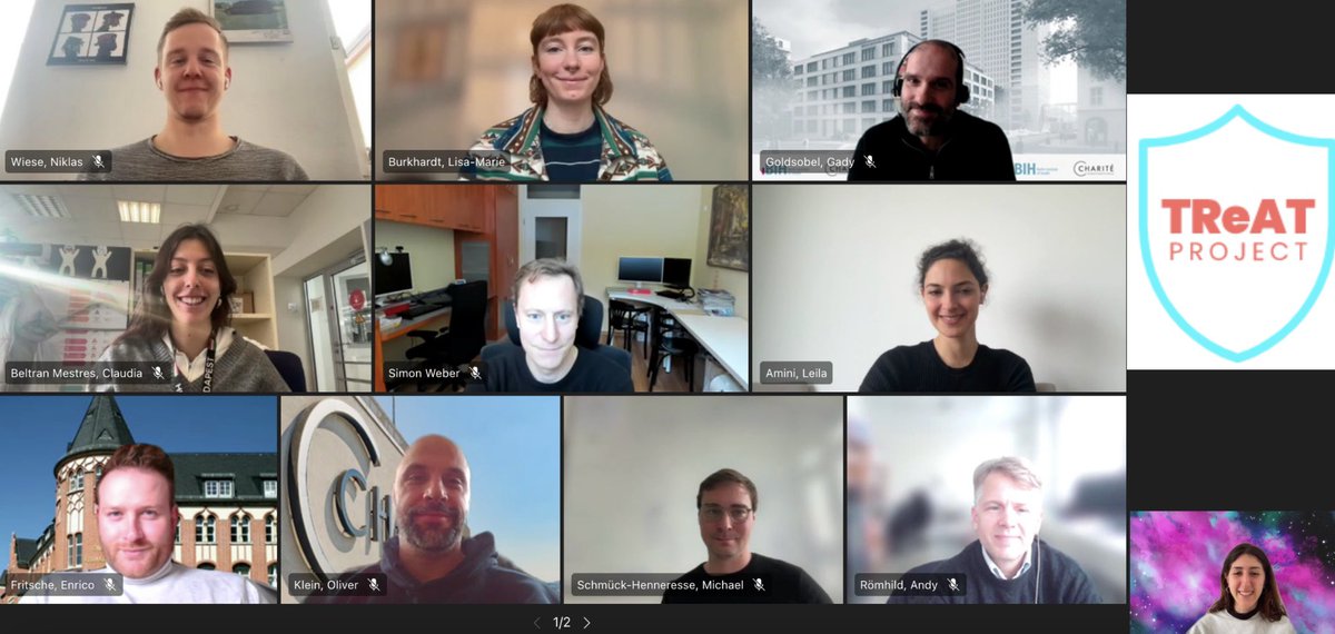 Ending the year with a great TReAT meeting with many of our collaboration partners. Discussing achieved goals and next steps for 2024 🥳
Thank you all for your great efforts!
@LabMsh 
<a href="/BerlinOklein/">Oliver Klein</a> 
<a href="/LeilaAmini10/">Leila Amini</a>