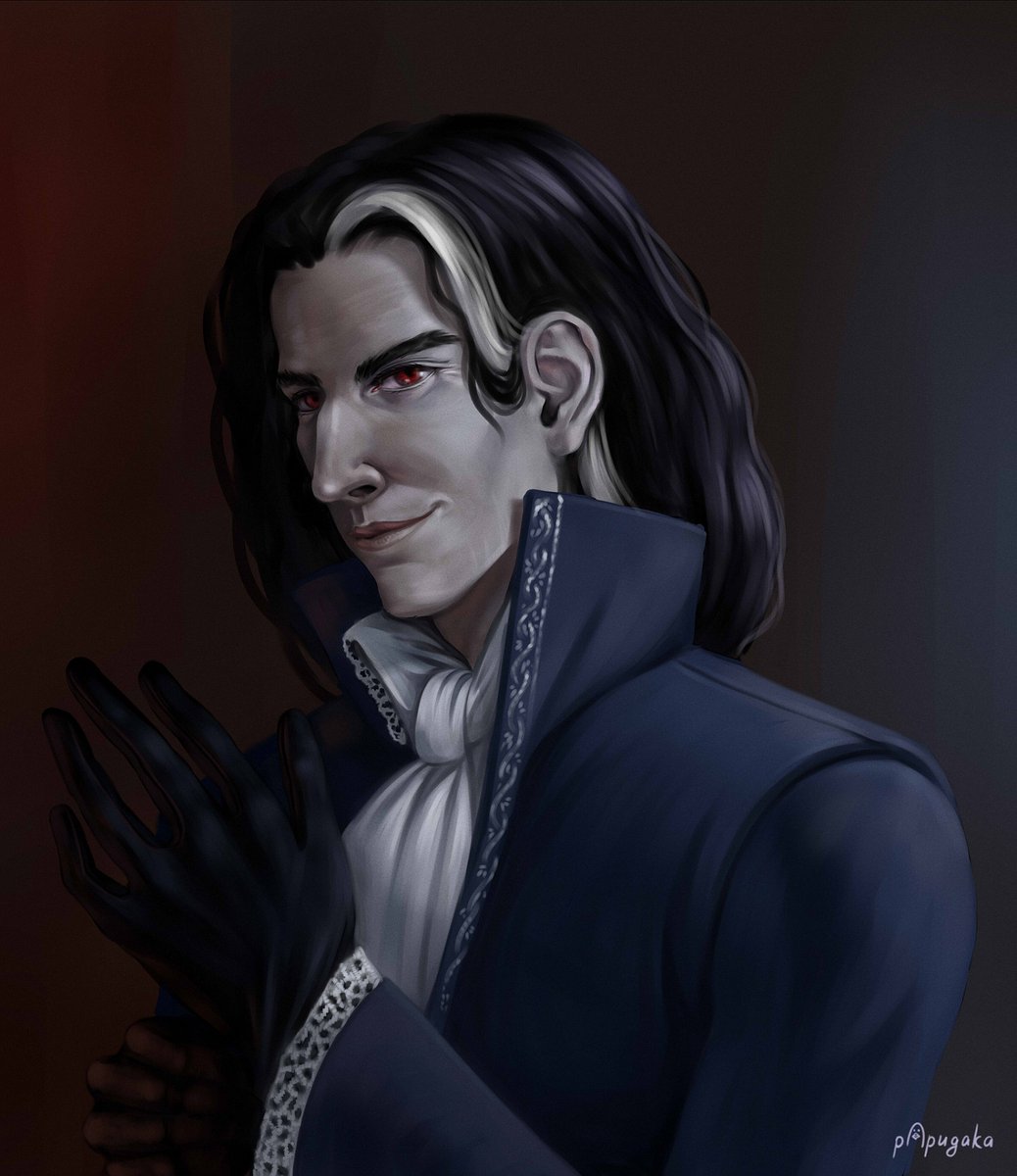 #pathfinder #ttrpg #dnd #dndart #dndcharacter my character's nemesis has almost appeared in campaign and now I can post his portraits the first one is from the beginning of the year, the second I finished yesterday 'it will be a pleasure to kill something beautiful' (с)