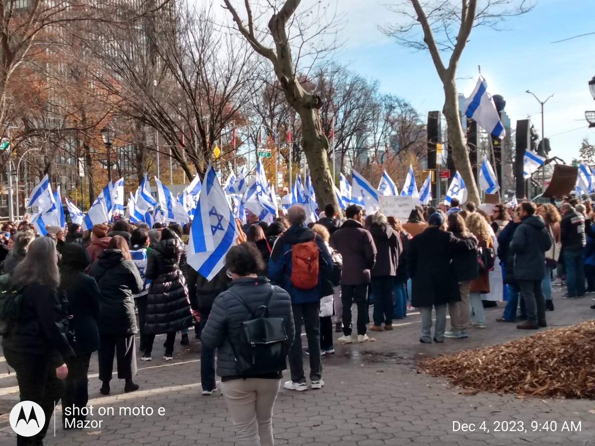 StopBDS_PSFC's tweet photo. Protesting the UN's silence and complicity in the Hamas massacre.
#ShameOnUNWomen
#RapeIsNotResistence
#jewishlivesmatter
#JewishWomenMatter https://t.co/y041slFpQY
