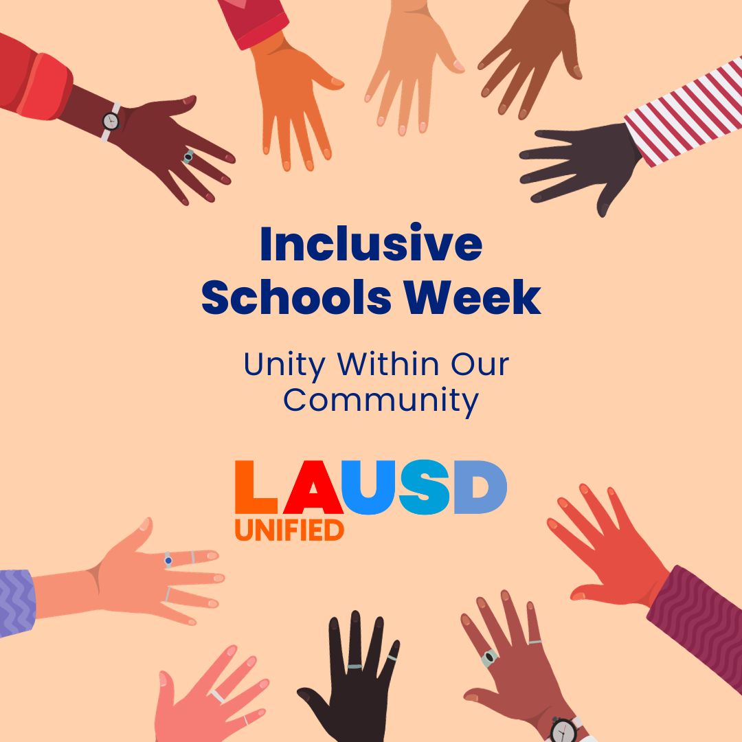 We are excited to announce #InclusiveSchoolsWeek! Join us as we celebrate the diversity and achievement of ALL students. #InclusiveSchools