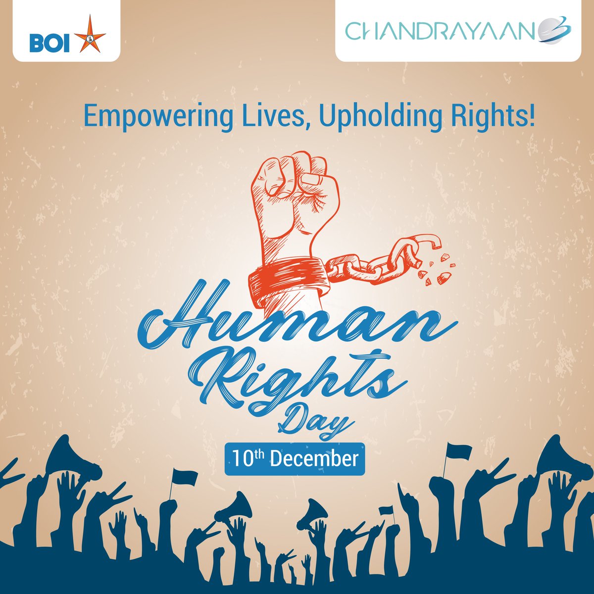 BankofIndia_IN's tweet photo. Bank of India believes in a world where every voice is heard and every right is respected. On this Human Rights Day, let's come together to champion the cause of humanity and build a future of inclusivity.
#BankofIndia #HumanRightsDay https://t.co/nEM5ubUp59