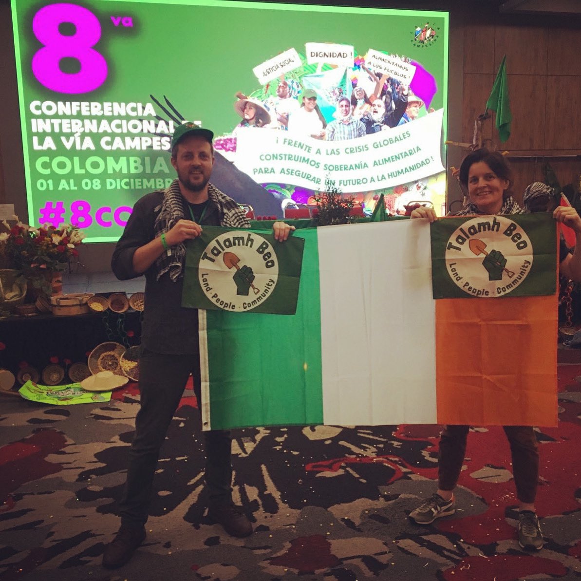 Today in Bogota we received a very warm welcome to <a href="/via_campesina/">La Via Campesina (EN)</a>, the largest social movement in the world. United with more than 80 countries we fight to build food sovereignty to wnsure a future for humanity and all of nature ♥️👩🏻‍🌾💪🏾