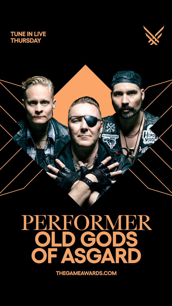 Thursday - do not miss the first-ever live performance from @PoetsOfTheFall as OLD GODS OF ASGARD from Alan Wake 2 at #TheGameAwards

Streaming live everywhere at thegameawards.com