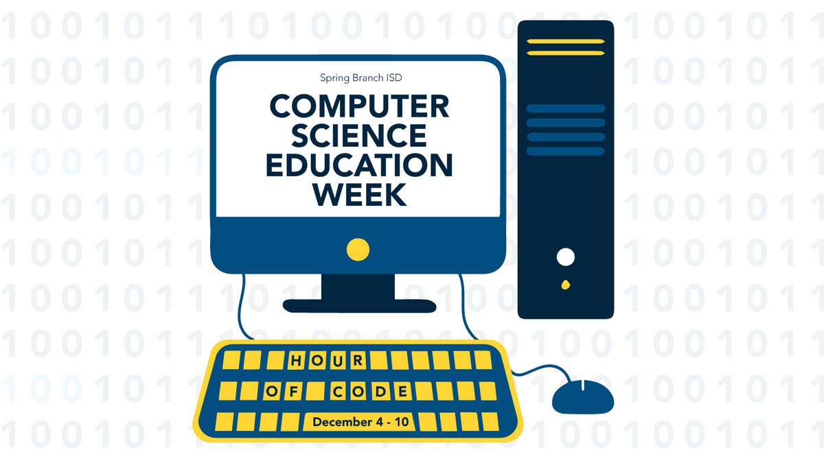 SBISD's tweet image. This week we are celebrating #ComputerScienceWeek by participating in #HourOfCode activities! 💻 🌐 Stay up-to-date with this week&apos;s activities by following 📲 @SBISDEdTech #CSEdWeek