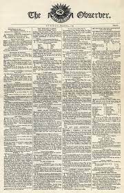 December 4, 1791 - Britain's 'The Observer' is first published - the oldest Sunday newspaper in the world #History #Communication #Newspaper #TheObserver #UK #News #Britain #SundayPaper
