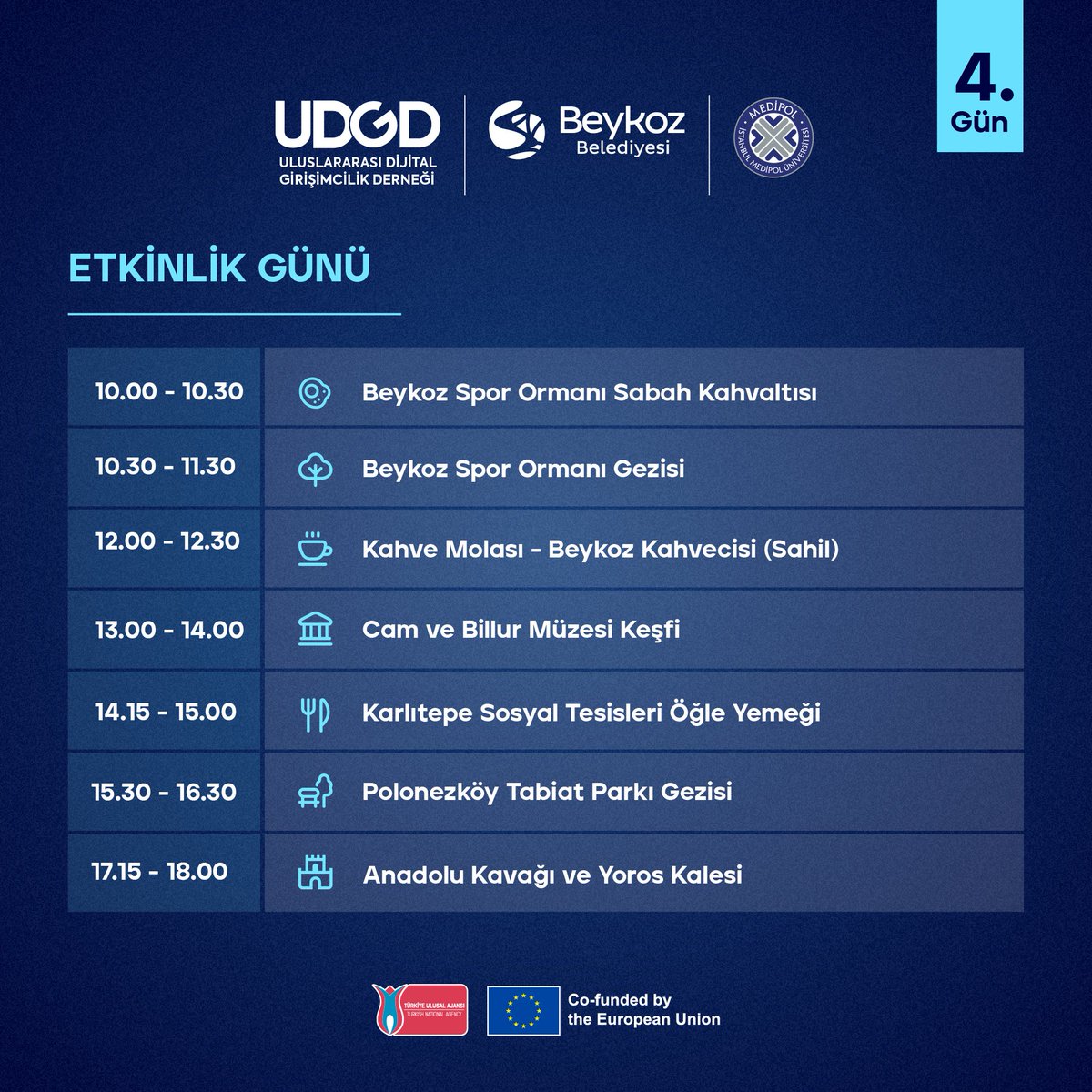 udgdernegi's tweet photo. Uluslararası Dijital Girişimcilik Zirvesi ve Eğitimleri dördüncü gününde Beykoz Belediyesi tarafından düzenlenen etkinlikle devam edecek. Etkinlik 9-10 Aralık 2023'te çeşitli aktiviteler eşliğinde gerçekleşecek.

Katılım ücretsizdir.

Başvuru için: https://t.co/oVTRgShwvA https://t.co/29KRThRcDR