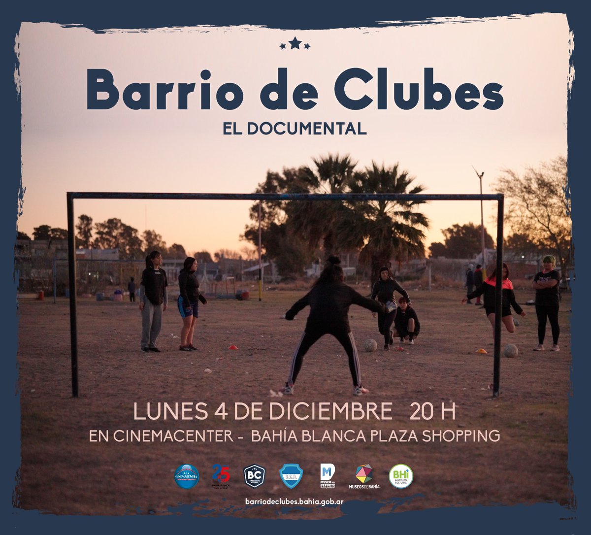 🎬 HOY lunes 4 de diciembre, 20 horas, en el Cinemacenter del Plaza Shopping, se estrena Barrio de Clubes -El documental-

🎟 Entrada libre y gratuita. Cupos limitados. Anotate en el link barriodeclubes.bahia.gob.ar