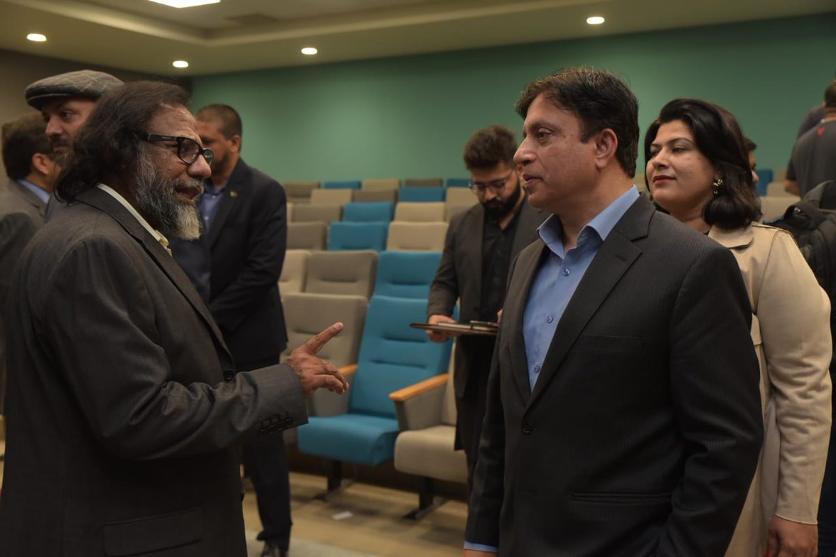 IgniteNTF's tweet image. 🚀Witness the thrilling moments from #DigitalPakistan #CybersecurityHackathon2023, hosted at #NICLahore #LUMS. CEO Ignite, Asim Shahryar Husain, engages with the audience and elaborates on Ignite&apos;s initiatives. 🚨🔐 #LahoreHackathon2023 #ChallengeAccepted 💪 #Ignite #MOITT