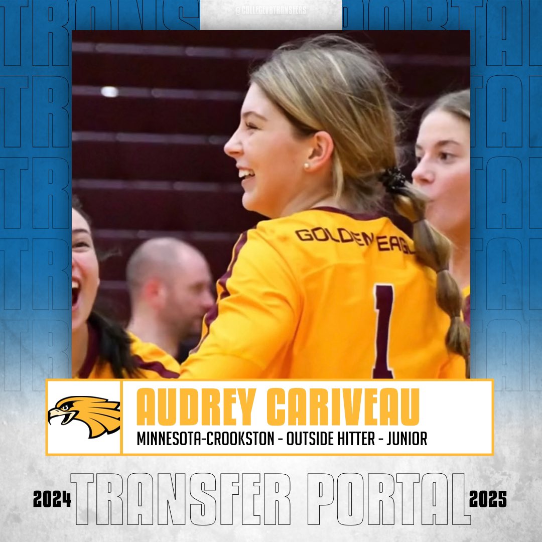 𝗜𝗻 𝗧𝗵𝗲 𝗣𝗼𝗿𝘁𝗮𝗹

✏️: Audrey Cariveau
🏐: Outside Hitter
🎓: Junior
📍: Minnesota Crookston

#CollegeVBTransfers | #NCAAWVB