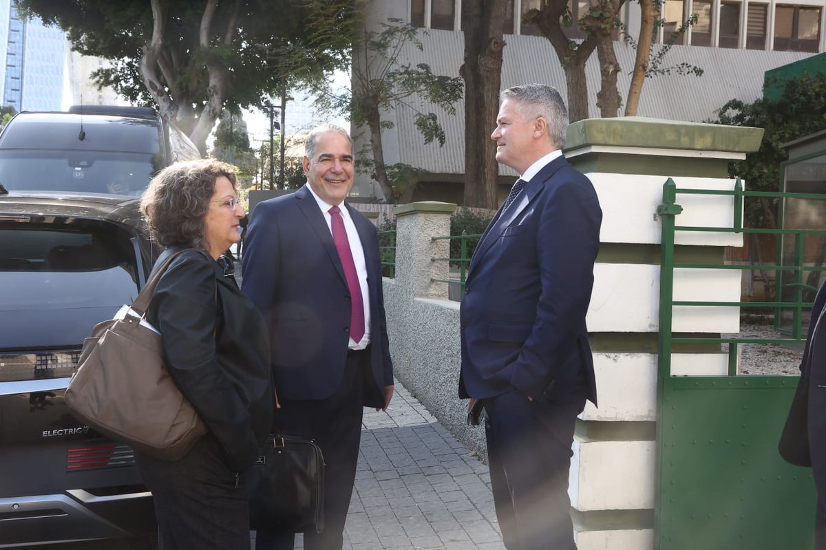 YaelRaviaZadok's tweet photo. Today we welcomed SG @MathiasCormann. With a very busy schedule, the meetings held w/  🇮🇱 political & economic leadreship included his unequivocal condemnation of Hamas' #Oct7th horrfic terror attacks, a strong expression of solidarity w/Israel and a message of trust in the Israeli #economy.
We continue to strengthen Israel's collaboration with the #oecd 

Photographer: Miri Shimonovich