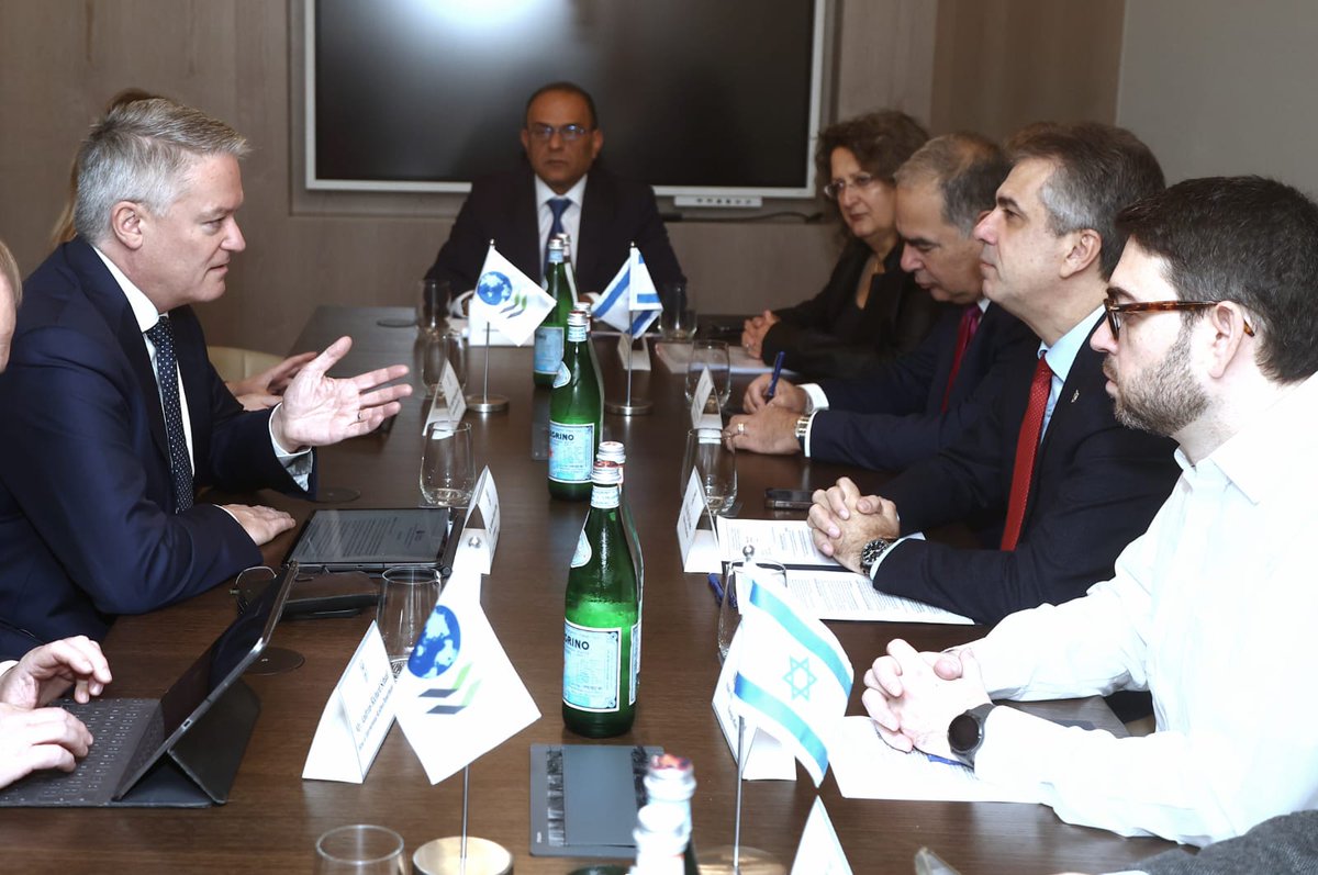 Today we welcomed SG <a href="/MathiasCormann/">Mathias Cormann</a>. With a very busy schedule, the meetings held w/  🇮🇱 political &amp; economic leadreship included his unequivocal condemnation of Hamas' #Oct7th horrfic terror attacks, a strong expression of solidarity w/Israel and a message of trust in the