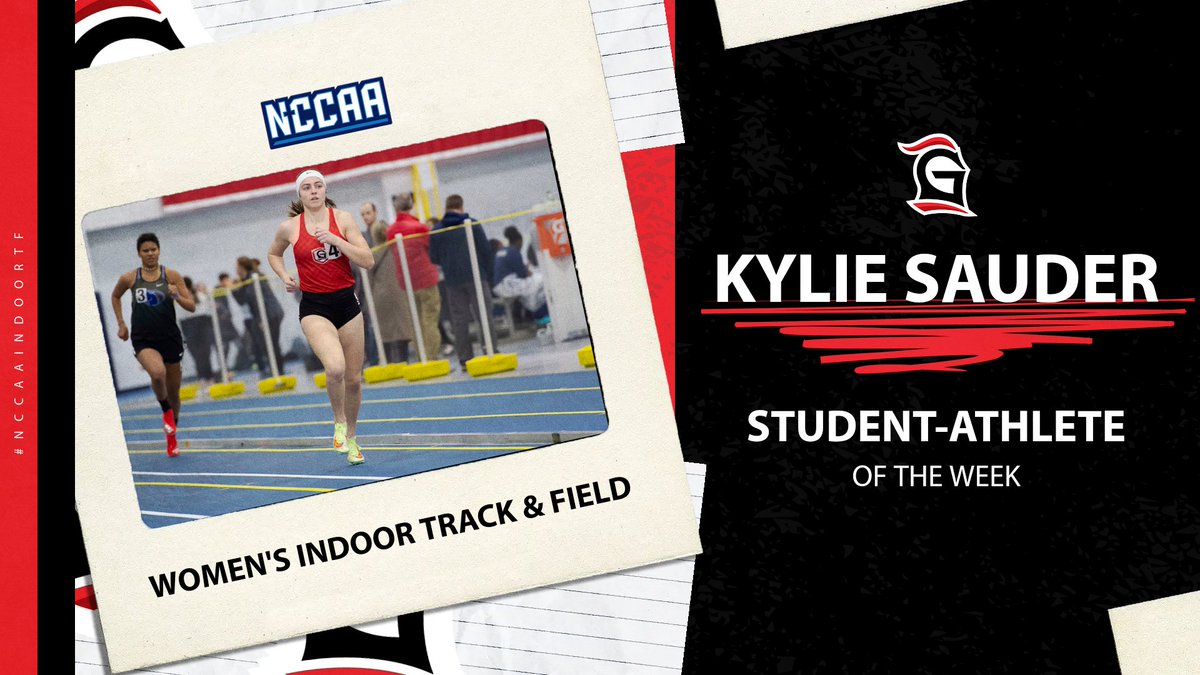 TheNCCAA's tweet photo. 👟 Student-Athlete of the Week 👟
Women’s #NCCAAIndoorTF - Track
𝐊𝐲𝐥𝐢𝐞 𝐒𝐚𝐮𝐝𝐞𝐫, Grace College
https://t.co/BVV3gtIV04 | #PlayForHim https://t.co/i4jHAZ3jrL
