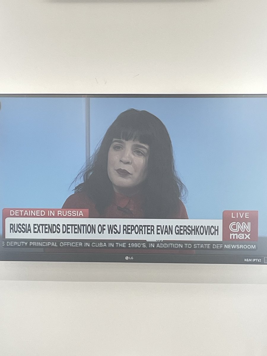 Danielle Gershkovich, sister of ⁦@evangershkovich⁩, on ⁦@CNN⁩ on the day that her brother has been unlawfully behind bars in Russia for 250 days. Time to bring Evan home. #IStandWithEvan