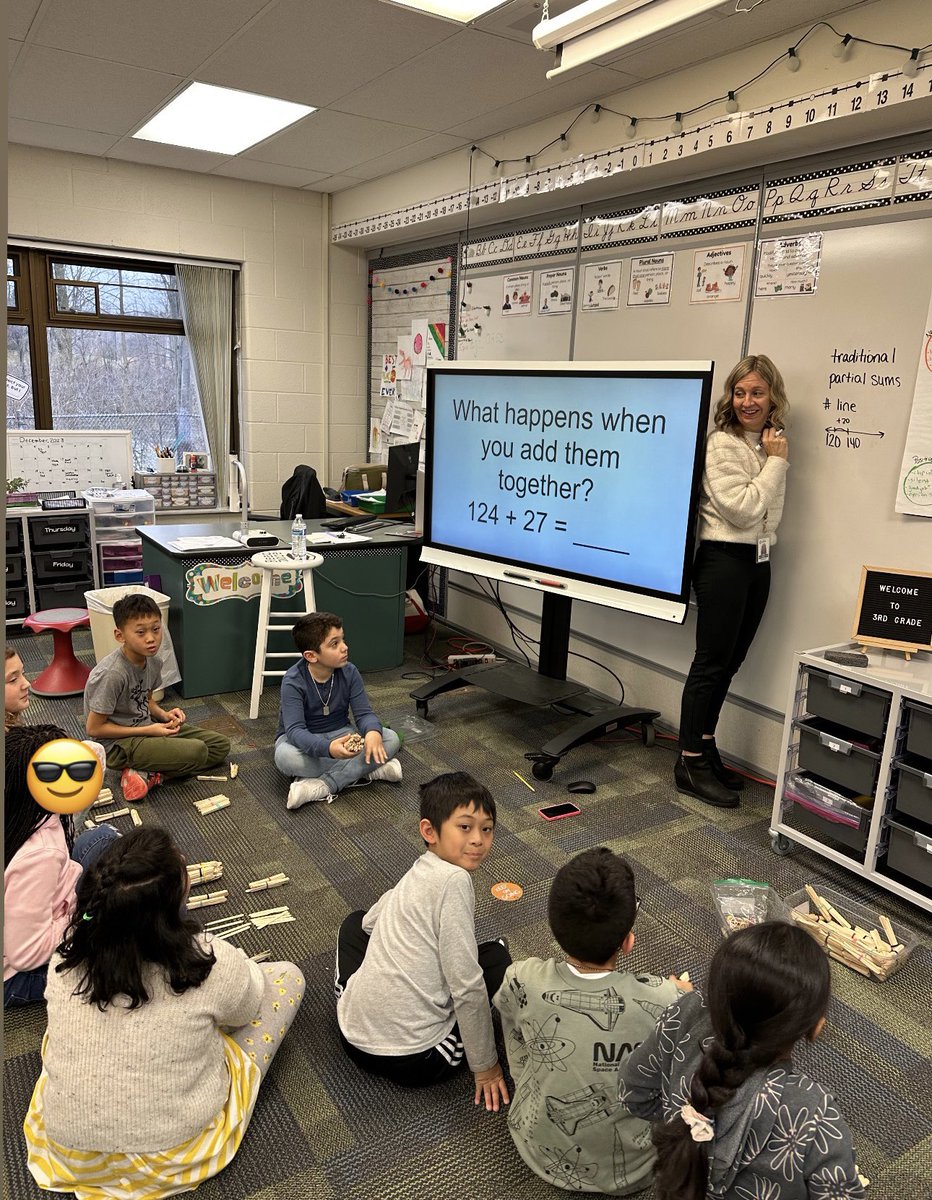 BermanBagian's tweet photo. 3rd graders are using #NoviAVMR strategies to build number sense and think flexibly about numbers. @ChampeThompson #DFCares #NoviPride https://t.co/QJ8Y5Lm1C9
