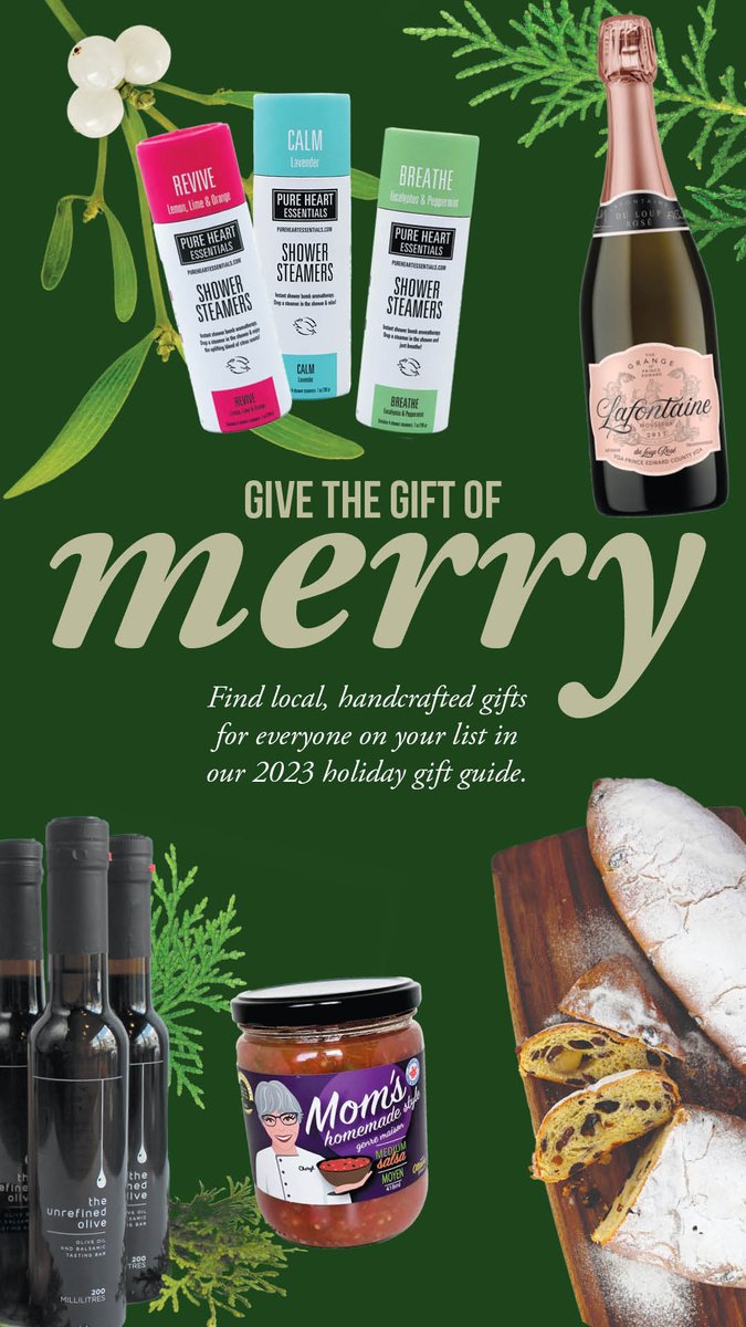 The 2023 Gift Guide provides the perfect inspiration to help you shop small batch, handcrafted and local this holiday season. Whether it's a gift for someone you love or a gift to yourself, you'll find something for everyone on your list. edibleottawa.ediblecommunities.com/shop/2023-holi…