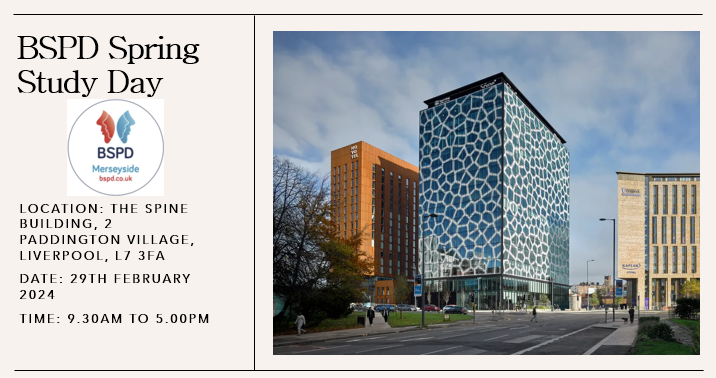 We are excited to welcome you to Liverpool for the BSPD Spring Study Day in February 2024🎉

Our scientific programme includes a wide range of topics from excellent speakers!

To see the full programme and to register please follow this link: rb.gy/c8w9ez😁
