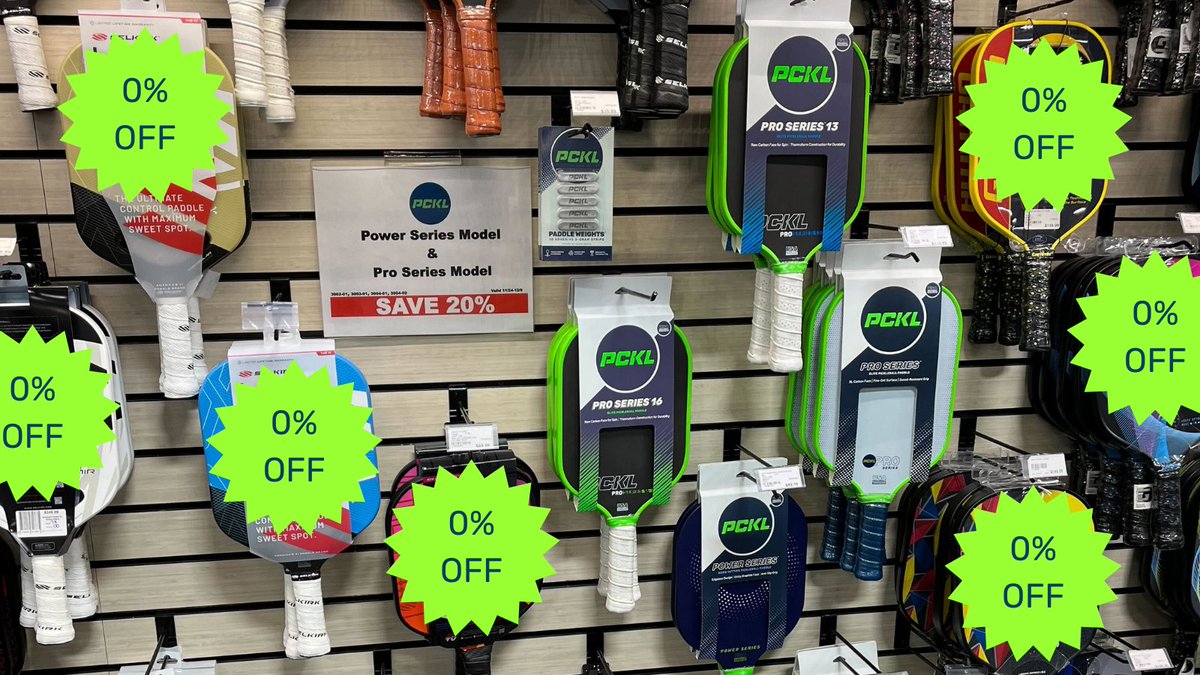 The only pickleball deal you can get from <a href="/PGATSS/">PGA TOUR Superstore</a> is on our paddles