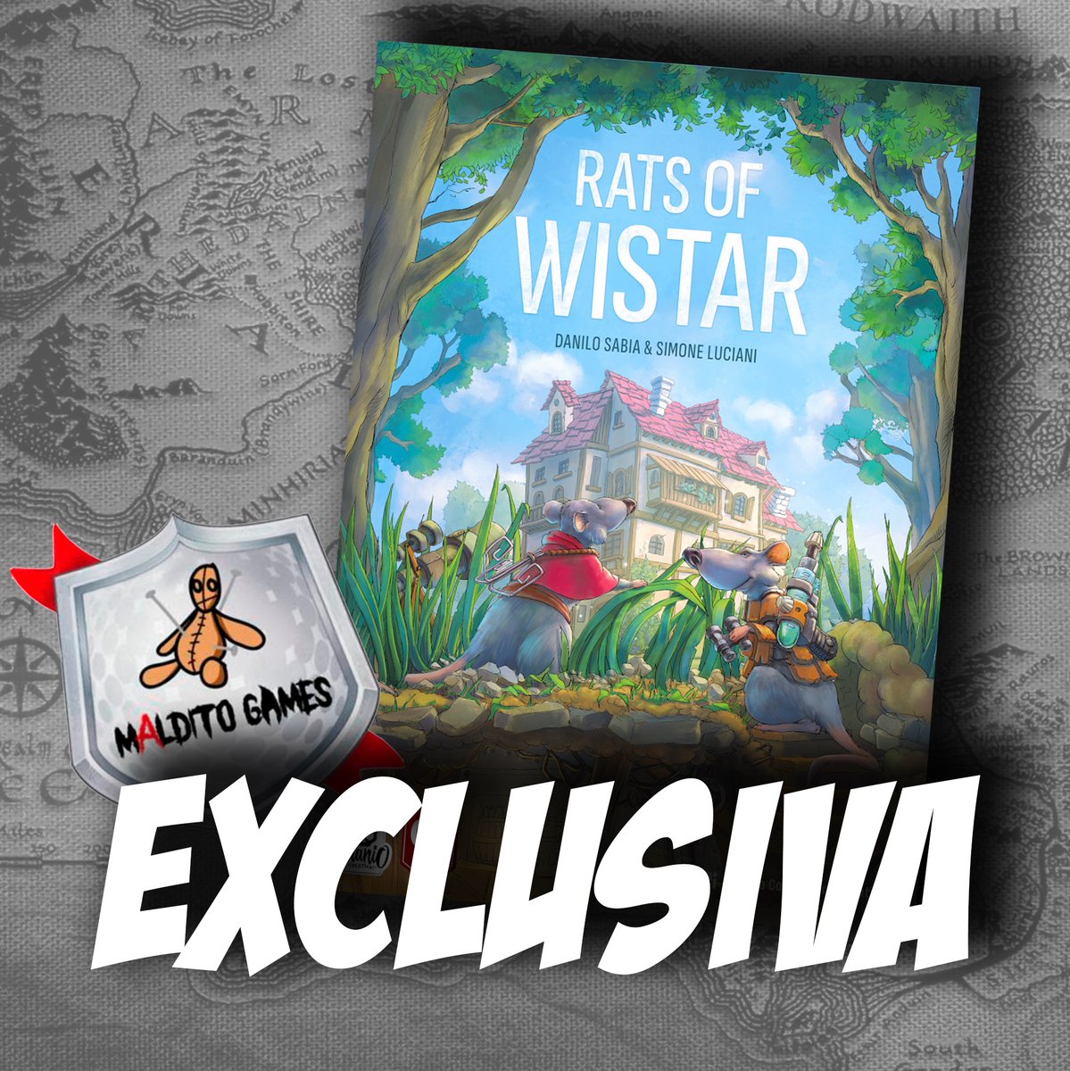 @MalditoGamesES anuncia en primicia desde @elagujerohobbit, que traerá al castellano... #ratsofwistar. Toda la info en la entrevista del canal de Youtube.