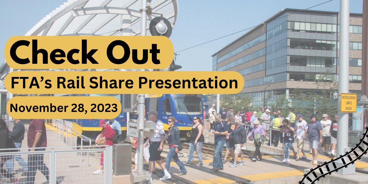 At @USDOTFRA’s Rail Share conference in Kansas City, MO, FTA Associate Administrator Joe DeLorenzo provided an overview of safety data, rail transit safety focus areas & how FTA partners with the industry to support education & outreach to the public. bit.ly/3av6cyl