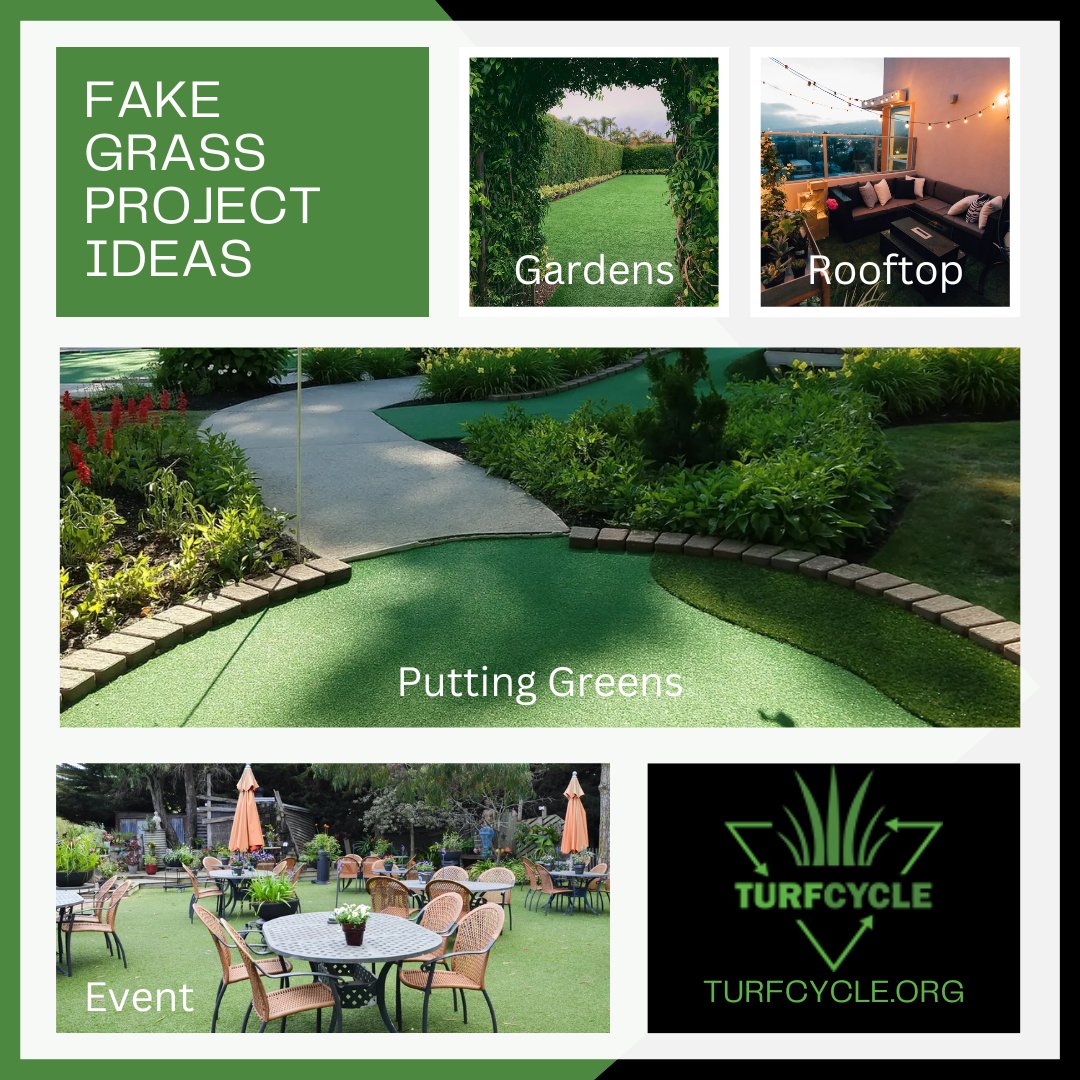 TurfCycle's tweet image. There are so many ways to use fake grass throughout your residential or commercial property. Call today to discuss our year-end-clearance on all turf selections &amp;amp; let us help with your next project!