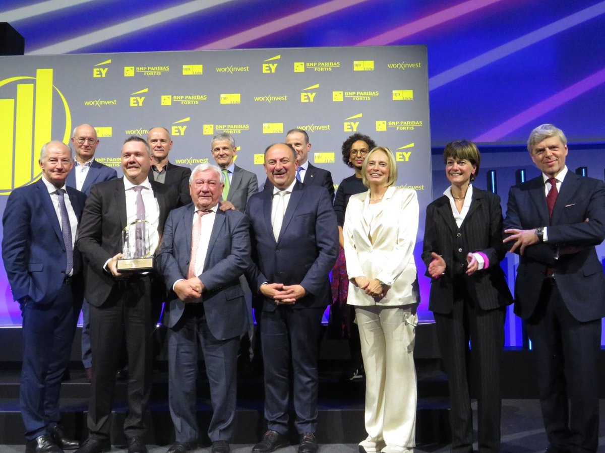 Toutes mes félicitations à Technord, Entreprise de l'année 2023 ! Un groupe 100% familial, spécialisé dans l’intégration de solutions pour l’industrie 4.0 et qui n’a eu de cesse d’innover depuis sa création ! #EDLA23 @EY_Belgium @ValerieDeBue