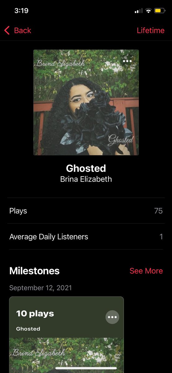 Thank you for 75 plays on Apple Music for Ghosted #explorepage #singingvideos #music #youtube #musician #singer #songwriter #rockmusic #metalmusic #originalsong #womeninmusic