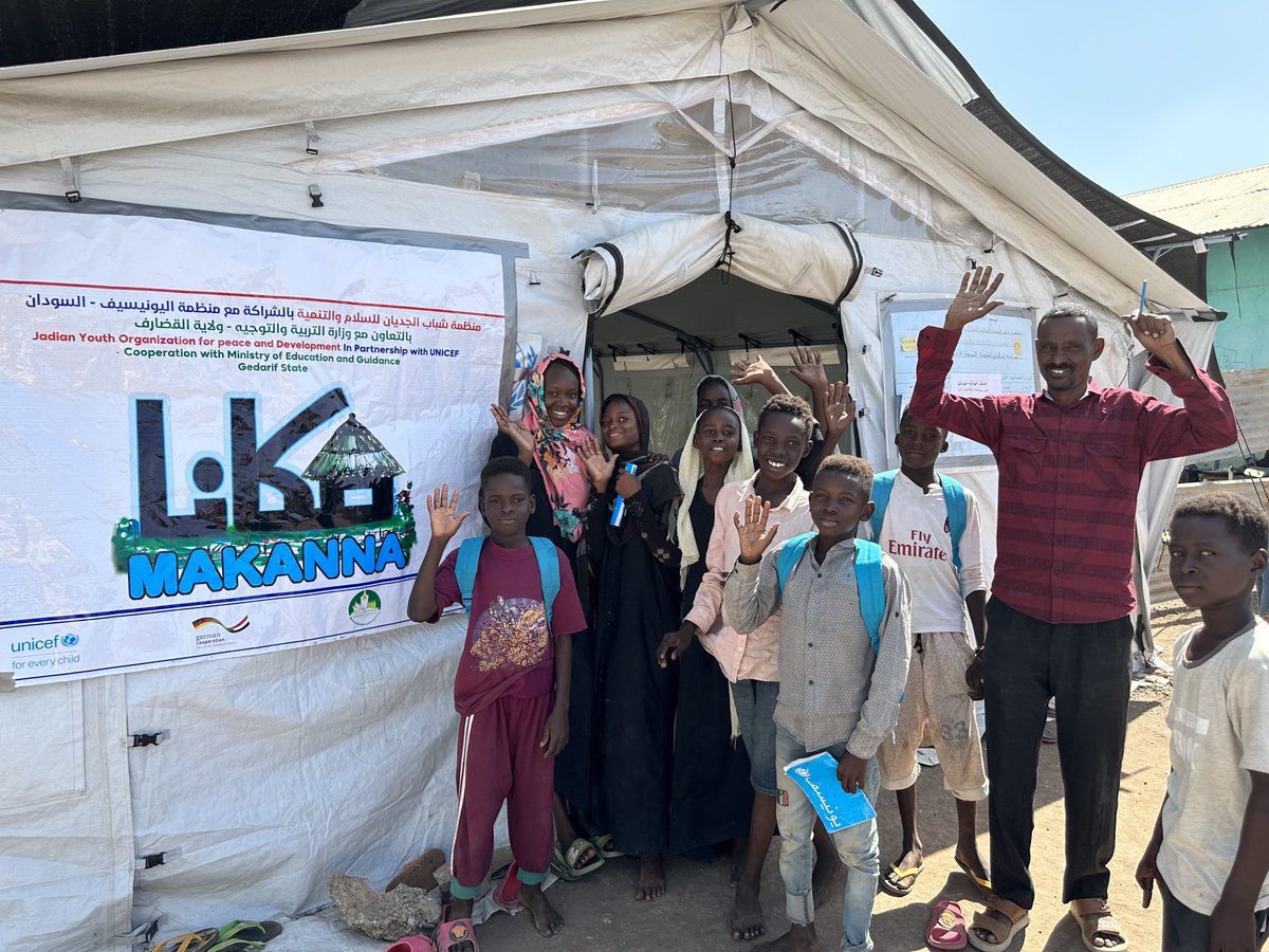 Wonderful to see @UNICEF Makanna's (our place) spreading across Sudan- a safe place for children to be children, learn, get psychosocial support and referral services. Community-led for both those displaced and their host communities. A life line to survival and protection.