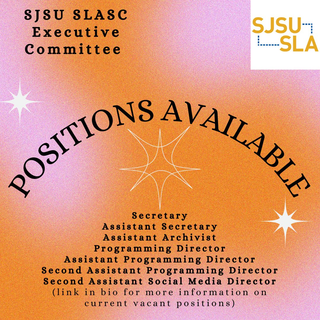 SJSU.SLASC (@sjsu_slasc) on Twitter photo 