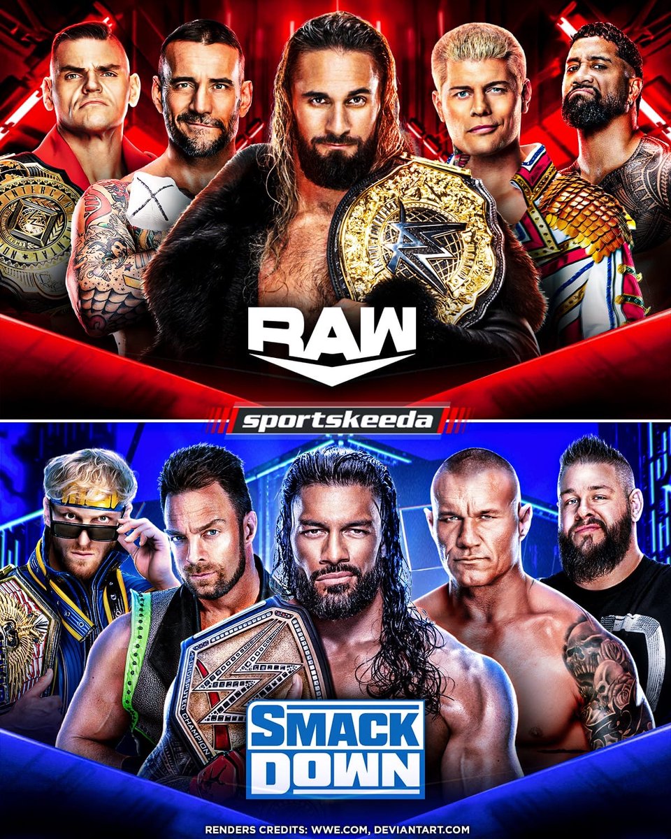 SKWrestling_'s tweet photo. Which roster is looking better right now?
#WWE #WWERaw #SmackDown https://t.co/aCakClsxnC