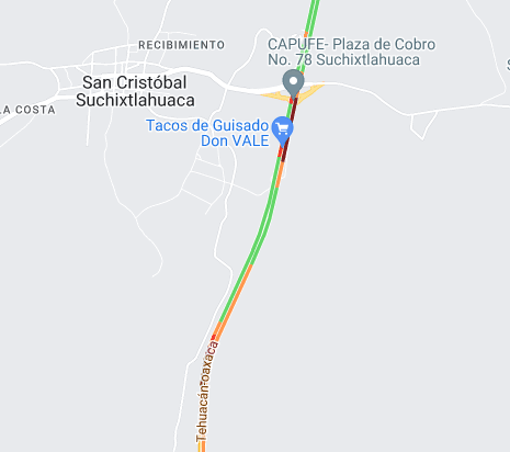 FmaMonitoreo's tweet photo. BUEN TARDE 
TENDRAN ANGUN REPORTE PASANDO LA CASETA DE SUCHIXTLAHIACA DIRECCION HACIA HIITZO, OAXACA

@GN_MEXICO_ @GN_Carreteras @CAPUFE https://t.co/B8iA72kTAH