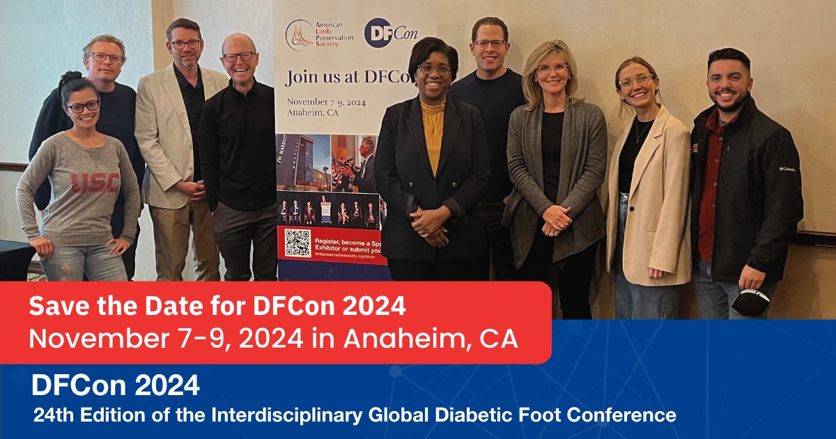 The planning for DFCon 2024 has officially started! It will take place November 7 - 9 at the JW Marriott in Anaheim! We are excited to bring the newest insights in the fields of podiatry, wound care & vascular to our DFCon attendees. Find more infos here: lnkd.in/gumzcHfU