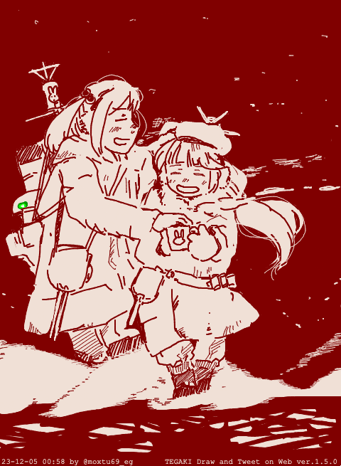 御蔵の帰還と夜間哨戒の交代 #tegaki_dt 