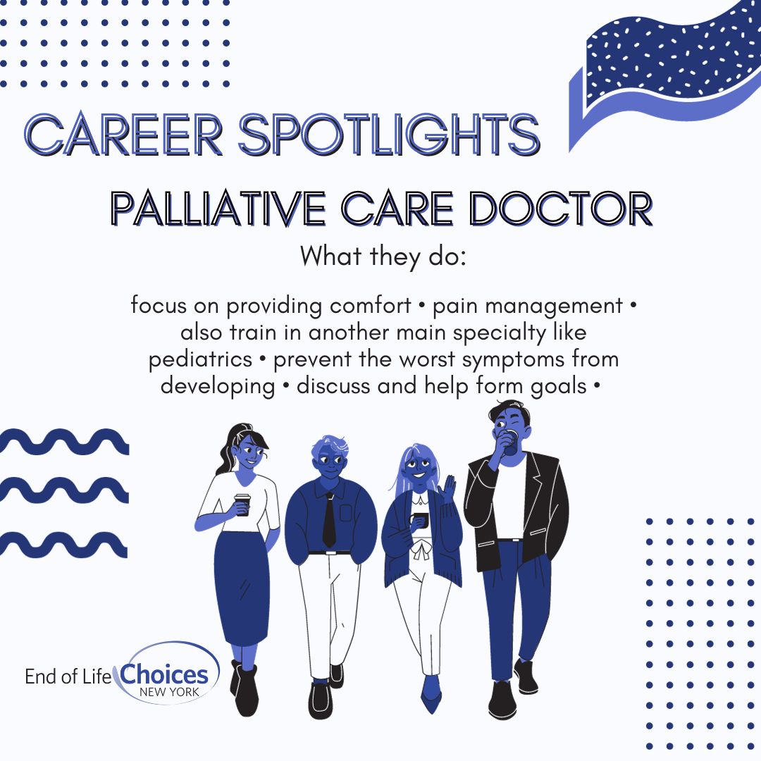 It's #careermonday! Palliative Care docs are highly-trained, specialized experts in supportive medicine. If you are in medical school and discerning a specialty, give it a try!