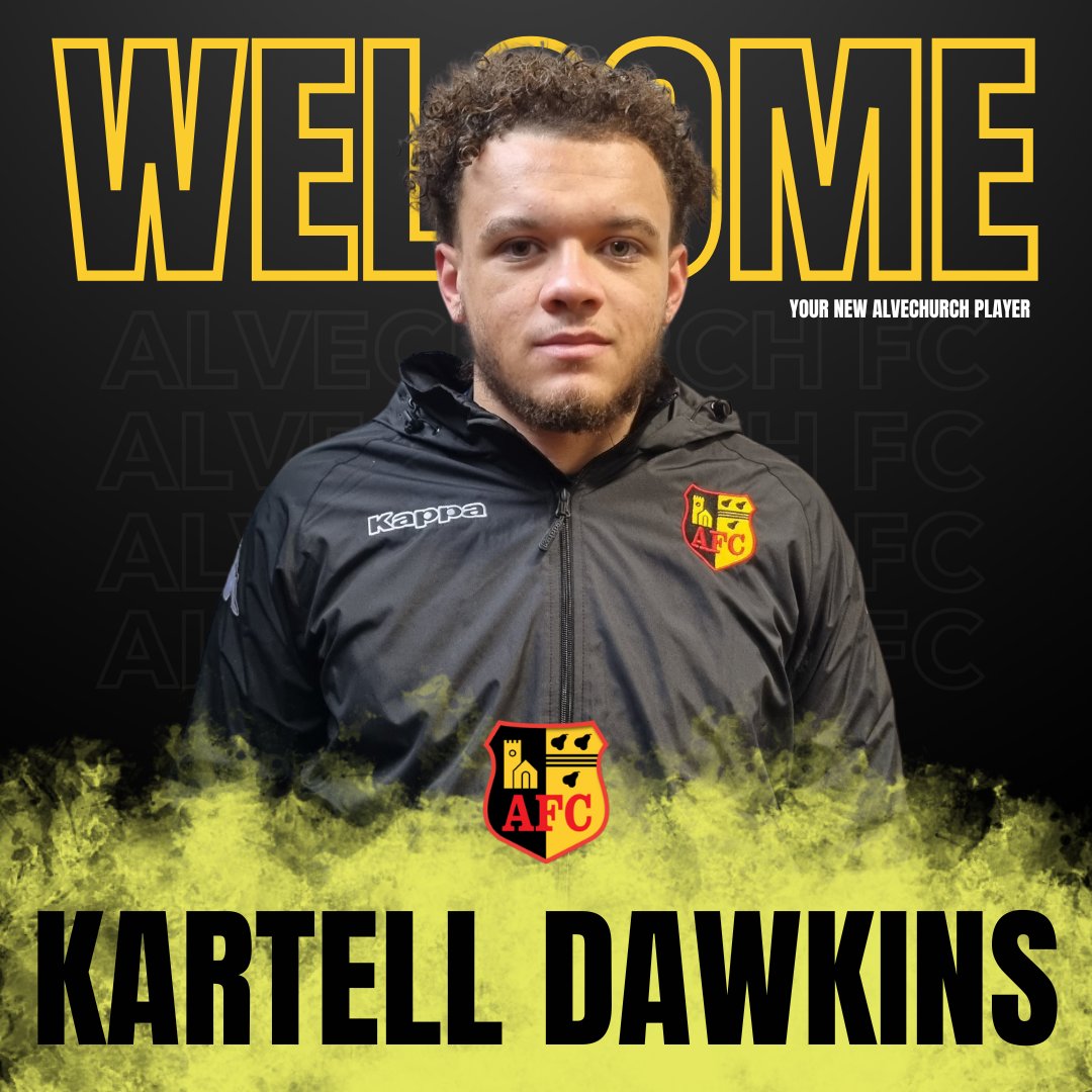 Alvechurch1st's tweet photo. Alvechurch FC are delighted to announce the loan signing of midfielder Kartell Dawkins from Vanarama National League North side Gloucester City. ✍️

We're delighted to have Kartell with us and look forward to seeing him in action. Welcome to Church, Karts! 🙌 https://t.co/pxW764FMqG