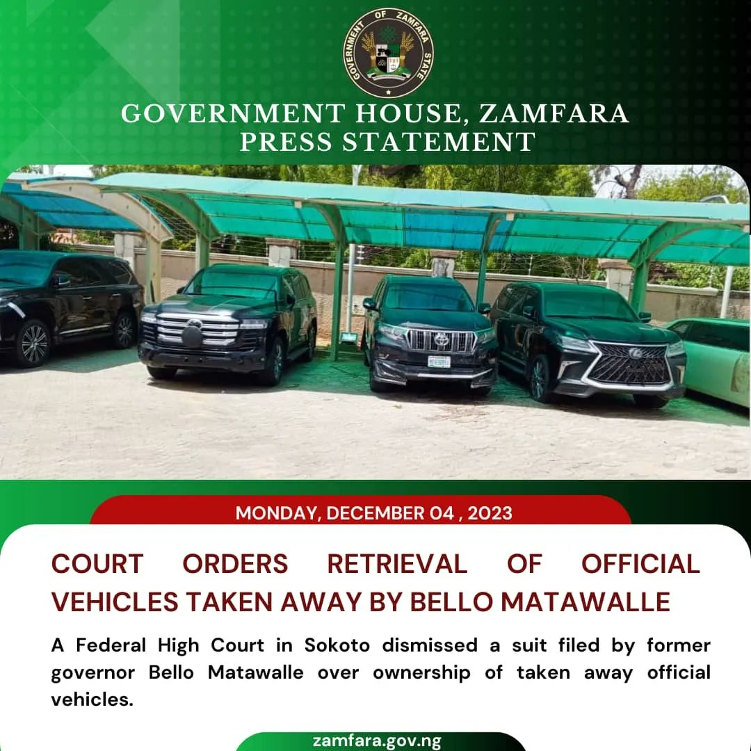 ZAMFARA STATE GOVERNMENT tweet media