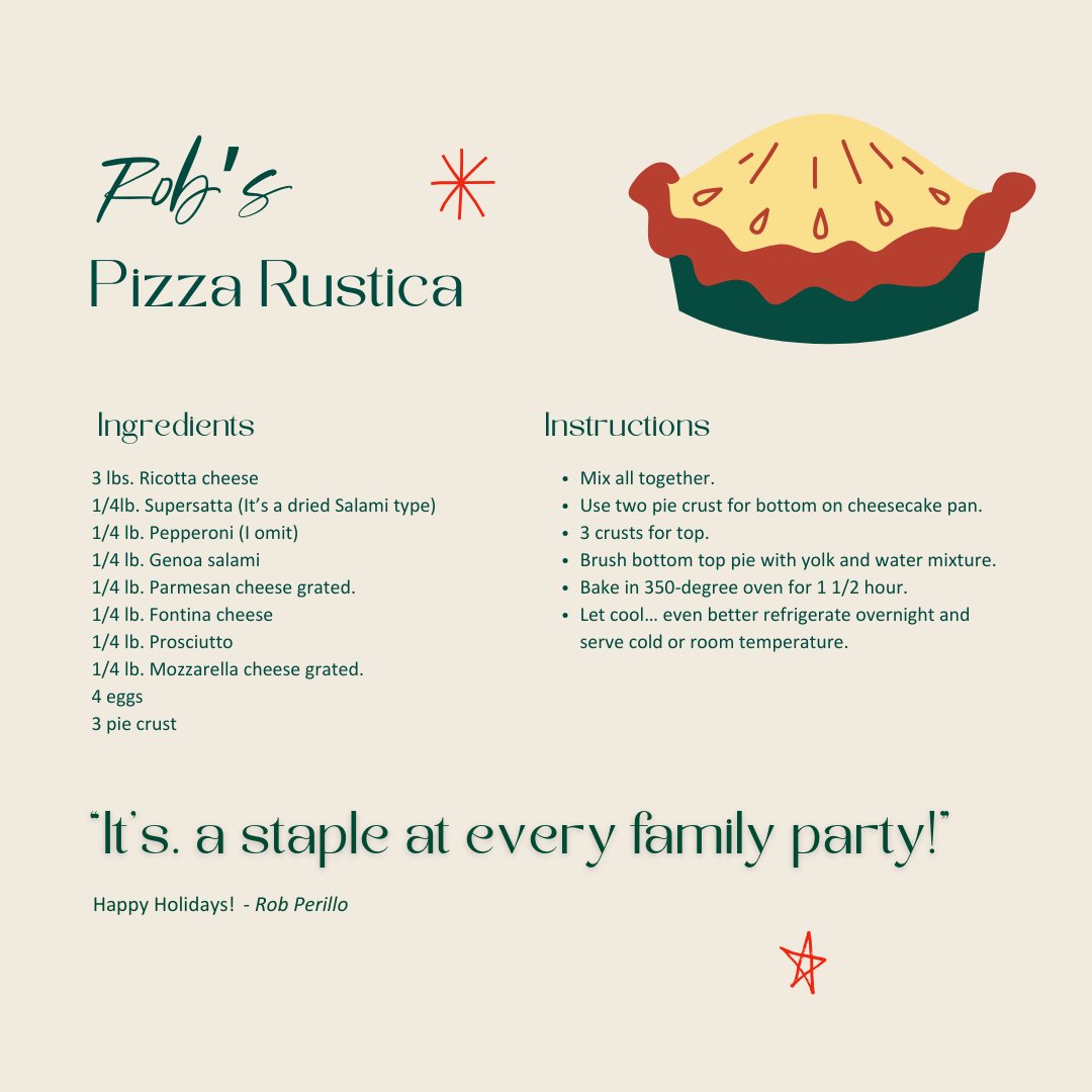 BPD_Health's tweet photo. Kicking off the BPD Holiday Recipe campaign, we are excited to have some of our BPDerrrs share their beloved family seasonal recipes with our friends and colleagues! BPDHolidayRecipes #FestiveFlavors #FamilyTraditions #BelovedFavorites https://t.co/JhW683mnaO