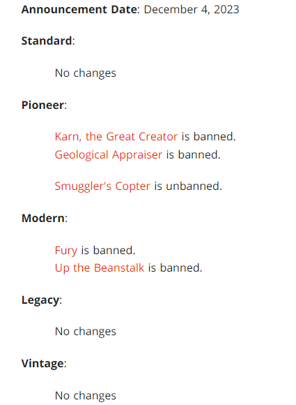 SaffronOlive's tweet photo. Ban list is up!
https://t.co/BVFwf2htSI https://t.co/lvek502NMt