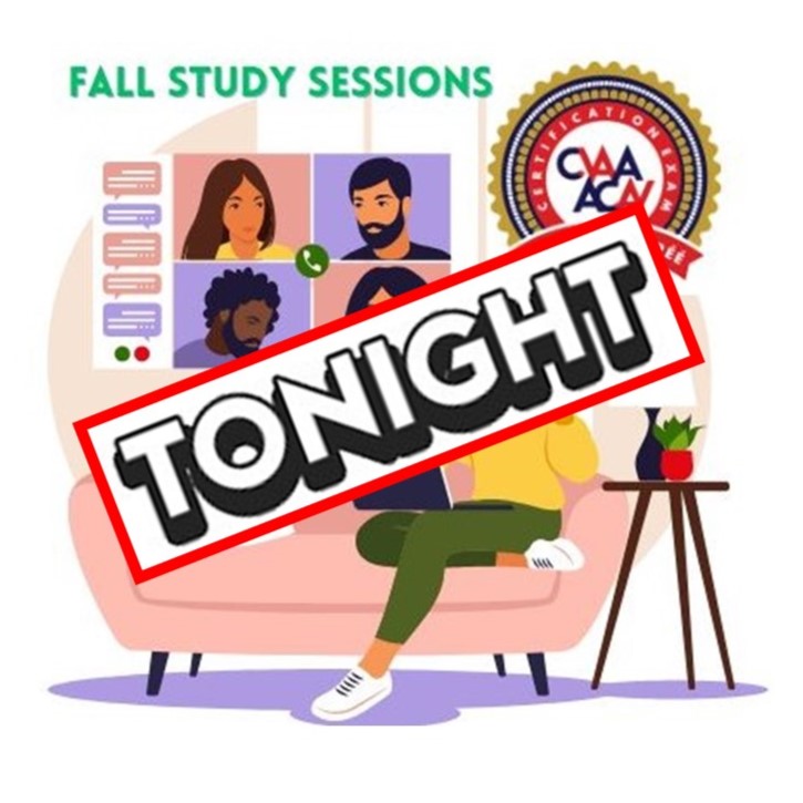 CVAACanada's tweet photo. Are you registered to attend tonight's Study Session at 7:00pm ET? Join us for an informal study session for the CVAA(c) Certification Exam! Register here: https://t.co/Ju3yTpH4BY https://t.co/8RMAN9qCA7