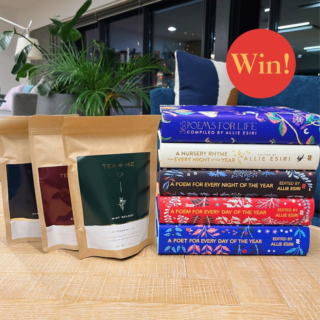 Competition time! ✨ Win a gorgeous festive bundle including a set of @allieesiri's beautiful poem-a-day anthologies, plus a selection of tasty Tea & Me teas, the perfect ingredients for a cosy winter's night in. 📚 Enter: buff.ly/3R5WljN UK only, T and Cs apply.