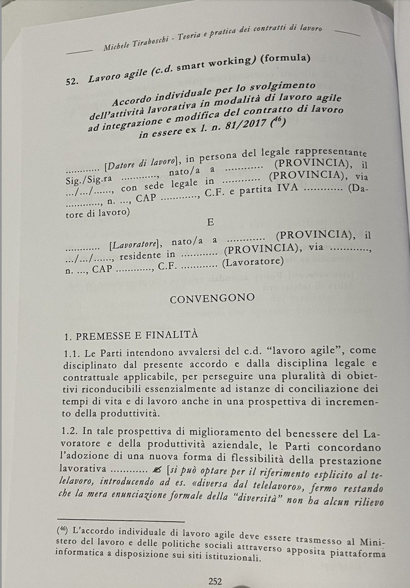 LucaBorghi_'s tweet photo. #DirLav2023 
Come trattato stamattina a lezione il lavoro agile è una modalità di esecuzione del rapporto di lavoro subordinato contenuta nella legge n. 81/2017 https://t.co/Kw4OJTFBXN