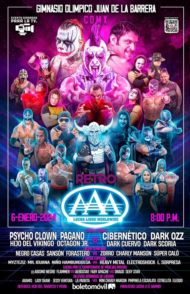 Regresan los Relevos Atómicos de Locura junto con luchadores de la vieja guardia en #AAARetro. 🔥

¡ Adquiere tus boletos en <a href="/boletomovil/">Boletomóvil</a> !

🗓️ 6 de enero del 2024. | ⌚ 8:00 PM. 
📍 Gimnasio Juan de la Barrera, CDMX.