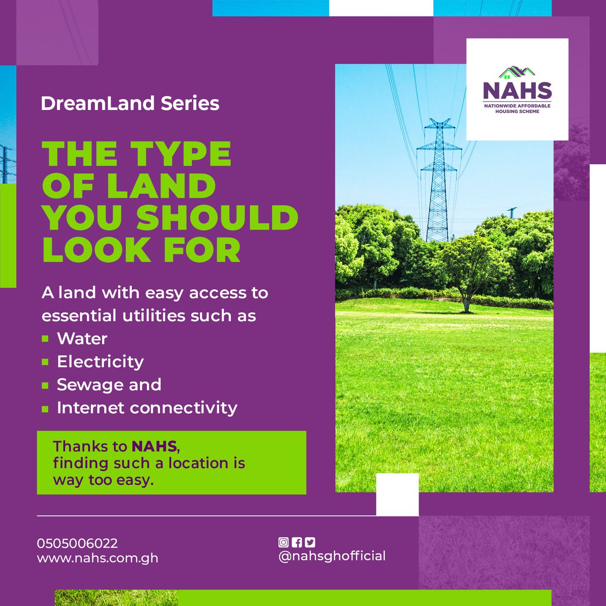 nahsghofficial's tweet photo. Having readily available utilities will make your dream home even more comfortable
and functional. Say goodbye to hassles and hello to convenience!
#EssentialUtilities #ConvenientLiving #DreamHome #Water #Electricity #EffectiveConnectivity #Utilities https://t.co/m2xKeYqkFa
