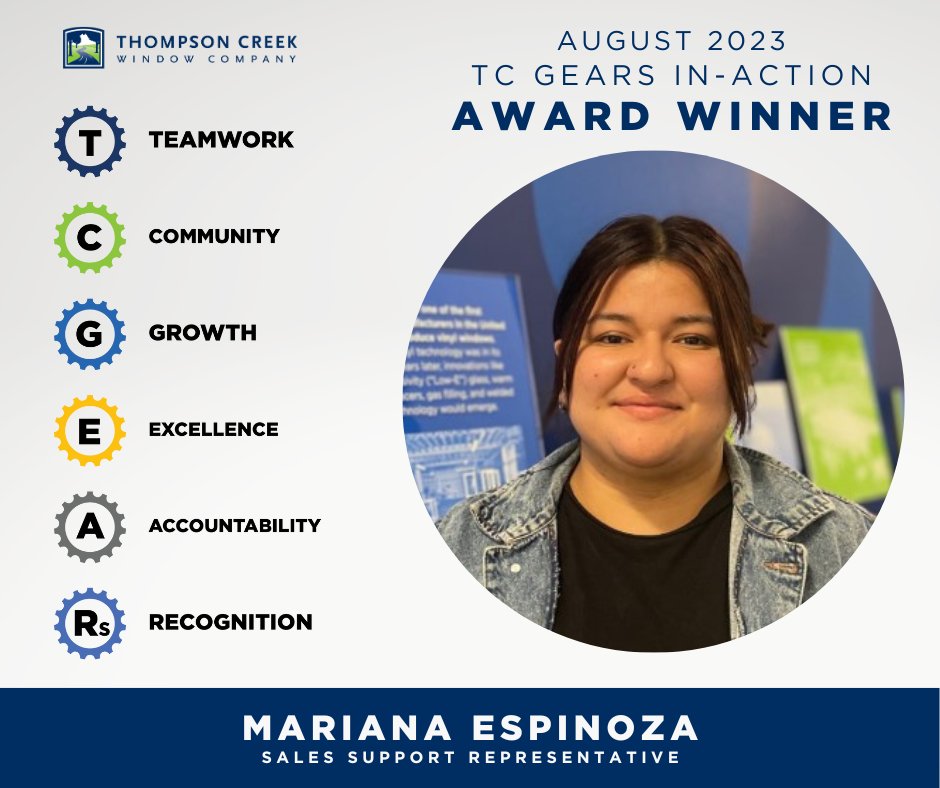 InsideTCW's tweet photo. Mariana, your dedication to #TEAMWORK and our #COMMUNITY will certainly have us succeeding together!  Thank you for your continual #EXCELLENCE. We appreciate you! #CreekProud! #HouseProud
To come live our values and share in our culture, apply today at https://t.co/ZecxD04ocY! https://t.co/VITX8J67RZ