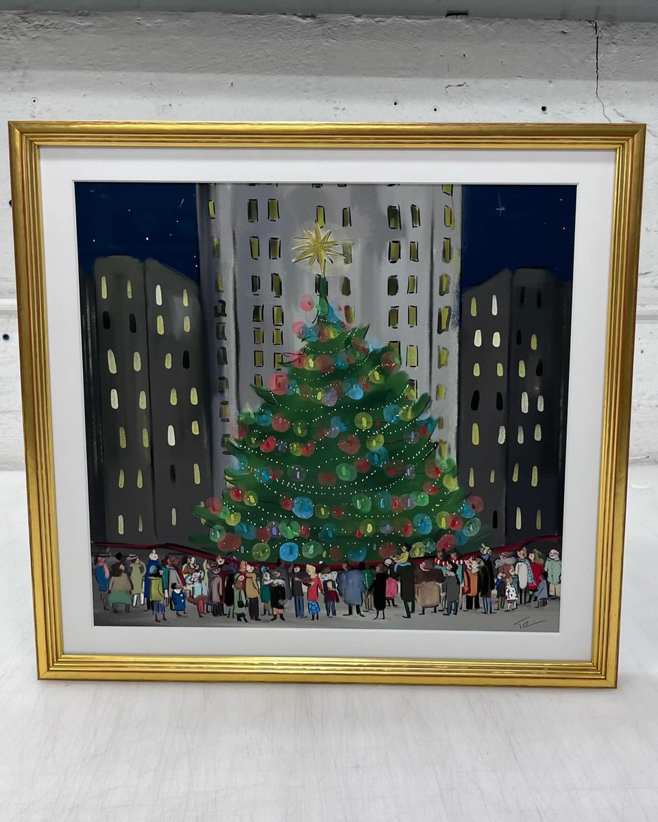 truvueglazing's tweet image. "Welcoming in the holiday season here with this beautiful artists’ proof print. We framed the print with #CrescentBrands matting and a gorgeous gold #OmegaMoulding frame. Protected with ultimate clarity with #TruVue #MuseumGlass. Perfect for the season!" –#MasterpieceFraming 🎄